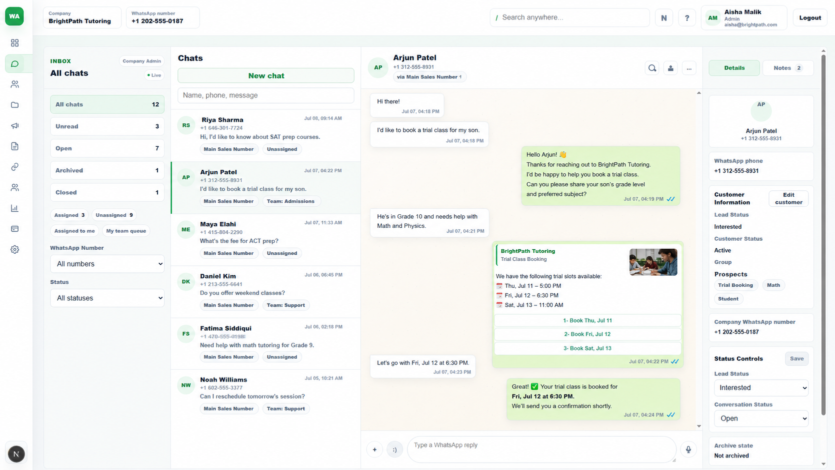 Unified Inbox product screenshot
